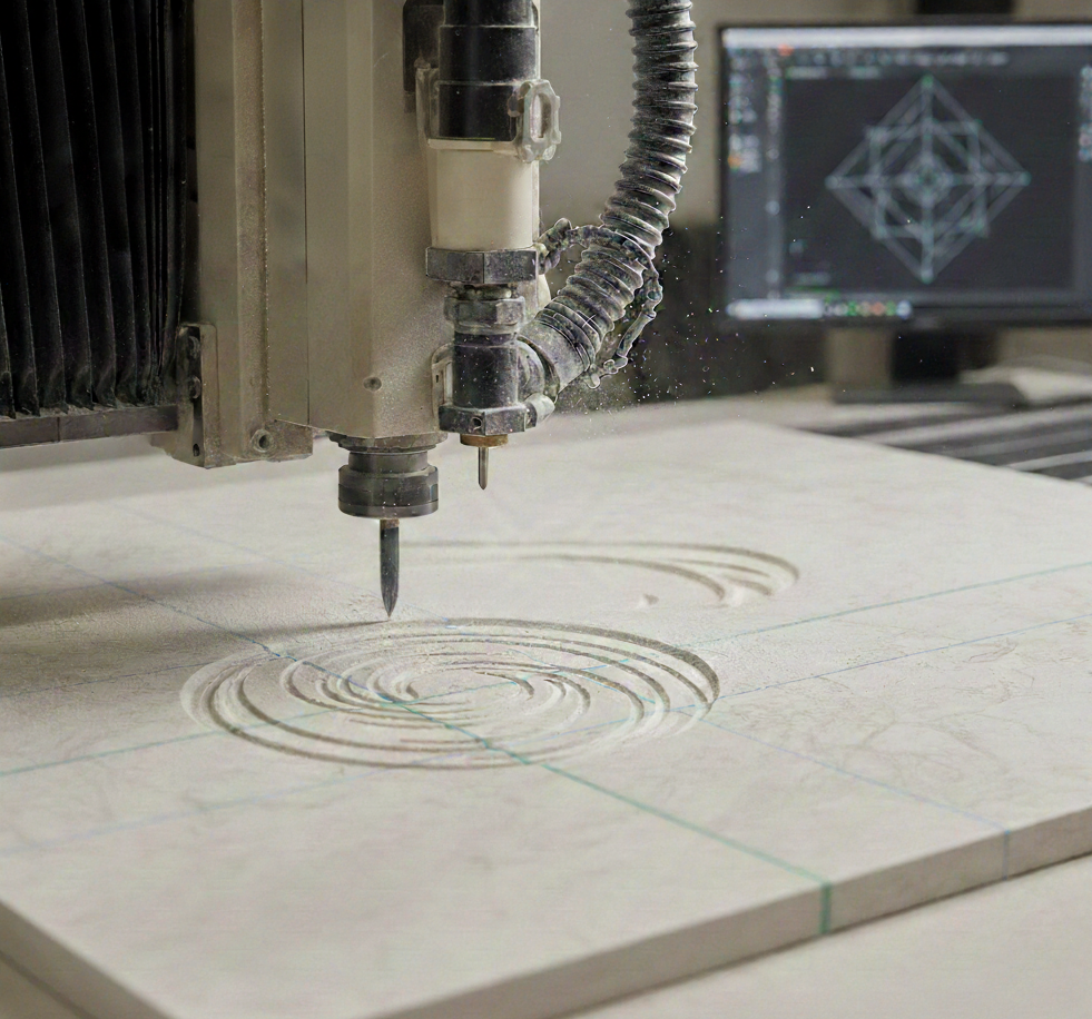 CNC 정밀 가공 작업 장면